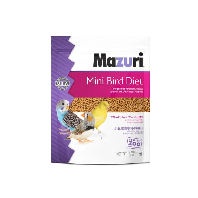 《Mazuri瑪滋力》1KG原裝小型鳥飼料小顆粒 滋養丸 雀科 虎皮 金絲雀 小型鸚鵡